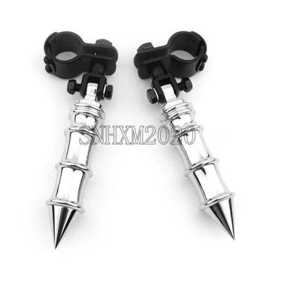 Clavijas de pie de carretera de barra de 1" a 1-1/4" para Yamaha Royal Road Star XV 1700 XVZ1300 Foto 1 de 3