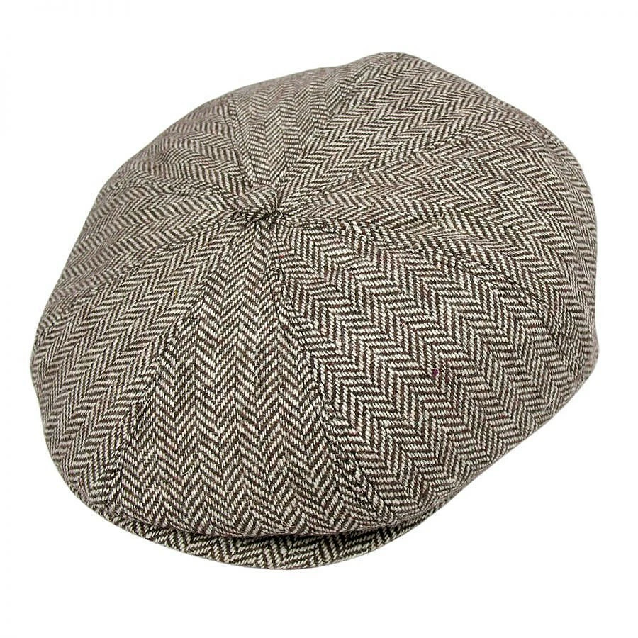 Boné Newsboy Jaxon Hats Herringbone mistura de lã - Imagem 1 de 1