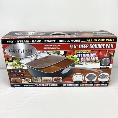 Gotham Steel 9.5" Deep Square Pan Titanium Ceramic Nonstick All-In-One Pan - Image 1 of 4