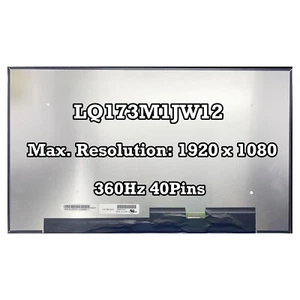 LQ173M1JW12 FHD 360Hz Matrix Replacement LCD Screen FHD for Aorus 17 XE4 17 XE4 - Foto 1 di 2