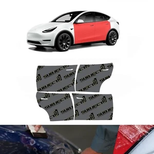 2020-2024 Tesla Model Y Pre-Cut Full Doors Paint Protection Clear Film PPF - Picture 1 of 7