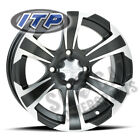 ITP SS312 Wheel 14x8 4/110 Blk w/Mach 3+5 TRX350FE Rancher 4X4 ES (2000-2006)