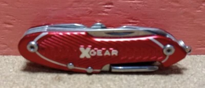 RED EXGEAR 13-in-1 CAMPING MULTI-TOOL IN PERFECT CONDITION SEE PHOTO FOR DETAILS - Image 1 of 4