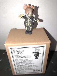 Enesco Tails With Heart Skeleton Mouse 2021 Halloween - Imagen 1 de 2