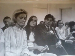Alain Delon Lauren Bacall Vintage Original RARE Photo  - Picture 1 of 2