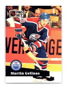 1991 Pro Set Hockey #66 Martin Gelinas    Edmonton Oilers - Picture 1 of 2