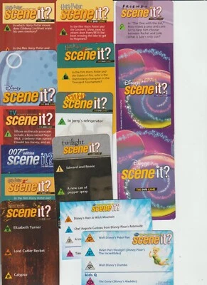 Scene It Trivia Cards Reference Buzz House Points - Image 1 of 3