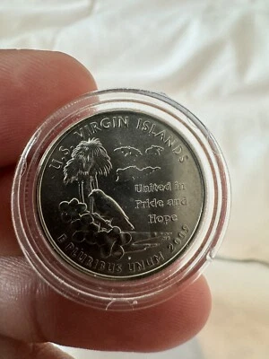 2009 P US Virgin Islands - US Territories Satin Quarter VERY LOW MINTAGE - Image 1 of 2