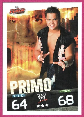 2009 TOPPS WWE SLAM ATTAX [EVOLUTION] WRESTLING TCG CARD - PRIMO [RAW] - Image 1 of 2