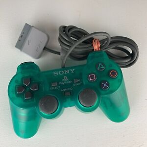 PlayStation 2 PS2 Official OEM DualShock Clear Green Controller SCPH-10010 