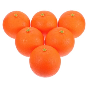 6Pcs Faux Oranges Simulation Fruits for Home Decor and Photography Props - Picture 1 of 12