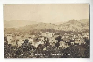 Business District - Roseburg Oregon RPPC - Picture 1 of 2