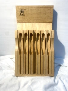 J.A. HENCKELS Doppio 13 Slot Vassoio Portacoltelli in Legno Cassetto Organizzatore Coltelli in Legno - Foto 1 di 10