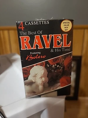 The Best Of RAVEL..4 Cassette Box Set...NEW...3 1/2+ Hrs.. Featuring Bolero - Image 1 of 3