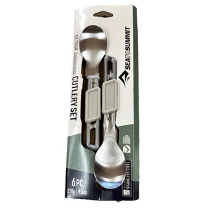 SEA TO SUMMIT DETOUR STAINLESS STEEL 6PC CUTLERY SET - NEW SEALED - Picture 1 of 8