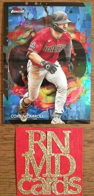 2024 Topps Finest Corbin Carroll #280 blue refractor /99 - Image 1 of 4