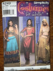 Simplicity 4249- India Kurta Churida Choli Dress- Sz 14-16-18-20 Uncut FF - Picture 1 of 2