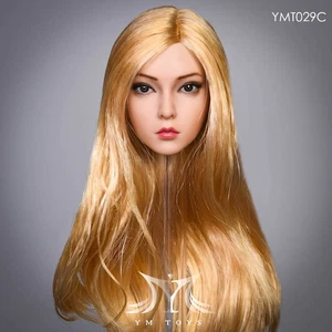 YMTOYS 1/6 YMT029c Suntan Skin Head Sculpt Long Blond curly 12" Female Figure - Picture 1 of 7