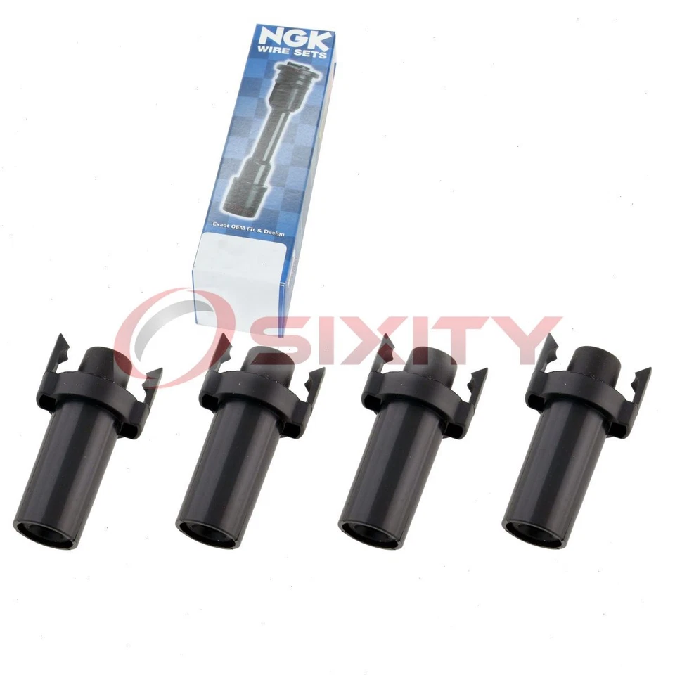 Bota de bobina de encendido NGK de 4 piezas para Pontiac Grand Am 1988-2001 2,4 L 2,3 L L4 - jq Foto 1 de 4