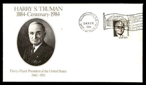 Mayfairstamps US FDC 1984 Harry S Truman 33rd US President First Day Cover aau_5 - Picture 1 of 2