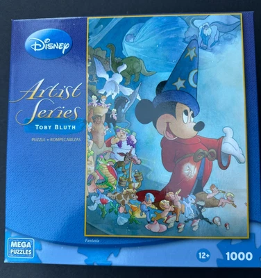 Disney Artist Series Toby Bluth Fantasia Mickey Puzzle 1000 Pieces New Sealed - Image 1 of 4