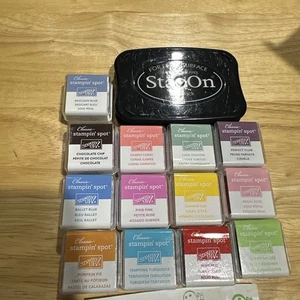 Lot 13 Stampin' Spots By Stampin’ UP! Ink Spots Crafts Cards Scrapbooking Used - Picture 1 of 6