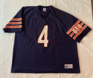 Vintage 80s Jim Harbaugh #4 Chicago Bears NFL Logo 7 Jersey Size 54-56 Football - Picture 1 of 5