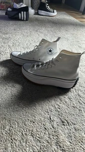 Women’s White Chunky Converse High Tops Size 12m - Bild 1 von 5