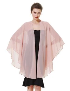 Shawl Wrap Chiffon Scarf For Women Evening Dresses Wedding Stole Black White ... - Picture 1 of 5