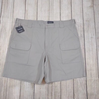 Pantalones Cortos de Senderismo De Colección Eddie Bauer Para Hombre Talla 46 Teñidos de Pigmento Beige Tostado Nuevos con Etiquetas Foto 1 de 4