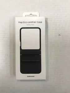 Samsung Flap Eco-Leder Hülle für Samsung Galaxy Z Flip5 - Schwarz - Bild 1 von 1