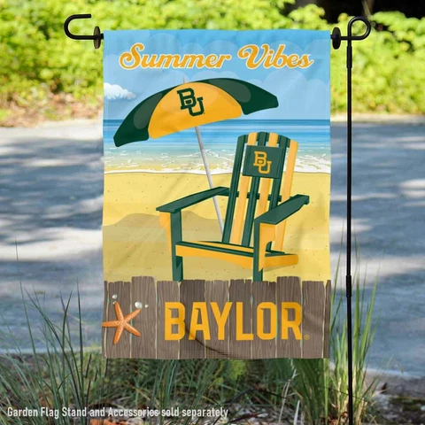 Baylor Bears Summer Season Vibes Garden Flag and Yard Banner Cover
