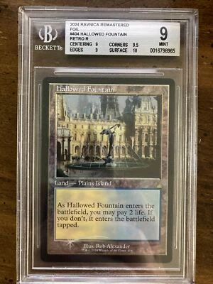 MTG Hallowed Fountain Retro Frame FOIL Ravnica Remastered (RVR) Rare BGS 9 Mint - Image 1 of 2