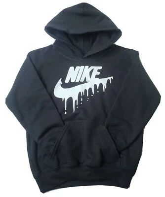 ChiefBrains Apparel Drippy Nike Hoodie Limited Edition Heavy Cotton Black New - Image 1 of 4