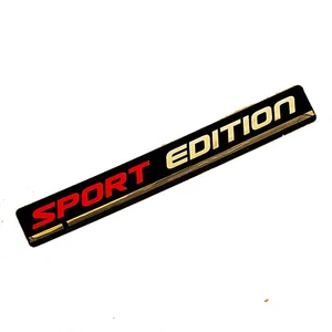 Accesorios universales para automóvil EDICIÓN DEPORTIVA 3D emblema insignia calcomanía pegatina de resina roja - Imagen 1 de 9