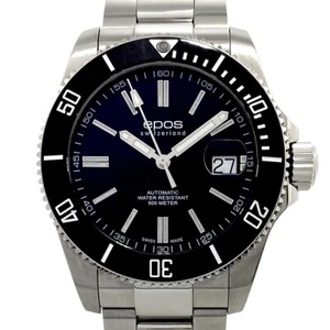 EPOS Sportive Diver 3504BK Automático Negro Indicador Fecha Excelente Estado - Imagen 1 de 20