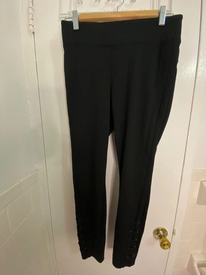 Pantalón Simply Vera Wang Legging Talla Pequeña Negro Elástico 73277 Foto 1 de 4