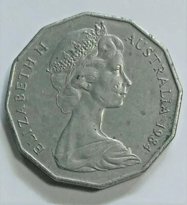 Australia 1984 50 Centesimi 50C Elisabetta II C Foto - Foto 1 di 2