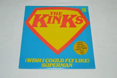 THE KINKS (Wish I Could Fly Like) Superman 12" 1979 Vinyl Single NEW SEALED BLUE - Image 1 of 2