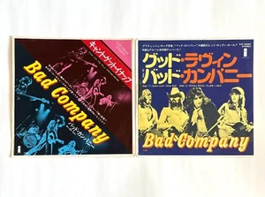 BAD COMPANY lot of 2 JAPAN VINYL 7" CAN'T GET ENOUGH & GOOD LOVIN' GONE BAD D01 - Picture 1 of 6