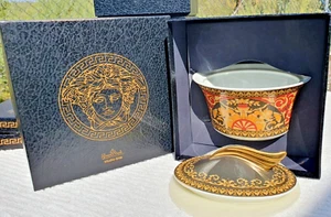 VERSACE BY ROSENTHAL, GERMANY  "MEDUSA" SUGAR BOWL, COVERED , STUNNING! - Picture 1 of 2