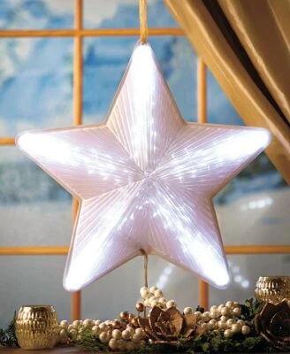Christmas 19" Bethlehem Star Twinkling Lighted Animated 3D LED Show Motion - Image 1 of 4