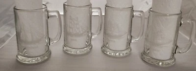 4 TAZAS DE CERVEZA DE VELEROS GRABADAS DE COLECCIÓN - BARKENTINE, GOLETA, CORTADORA Y BERGANTÍN Foto 1 de 4