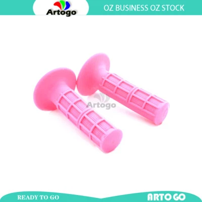 2 X Motorcycle Mx Style Hand Grip Pink Fit  Honda CRF50F 2018 2019 2020 - Imagem 1 de 4