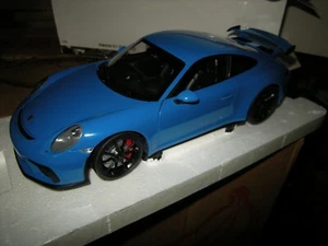 1:18 Minichamps Porsche 911 GT3 Tipo 991 azul/azul en embalaje original limitado RARO/RARO - Imagen 1 de 2
