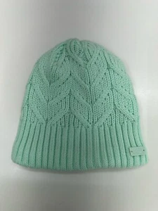Under Armour Womens Beanie Teal Around Town Beanie Knit Winter Hat Fleece Lined - Picture 1 of 9