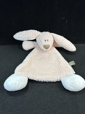 Manta de juguete de peluche Demdaco Pink Bunny Rabbit Lovey 12" Foto 1 de 4