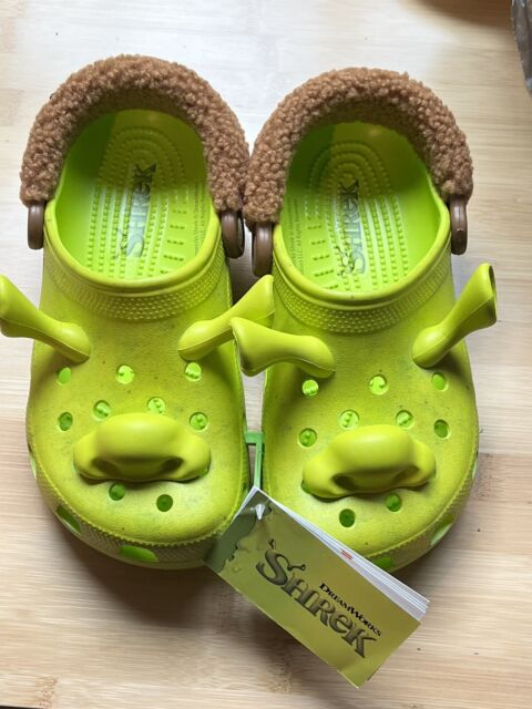 Sandália Crocs Shrek Classic Clog Infantil LIME PUNCH