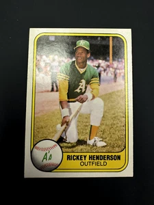 1981 Fleer #574  Rickey Henderson Oakland A's HOF CENTERED - Picture 1 of 2