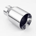 2.5" Double Wall Straight Cut 4" Out Exhaust Tip 7" Long 304 Stainless Steel